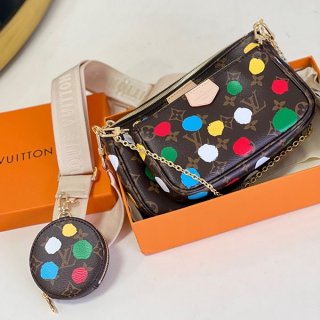 Louis Vuitton Yayoi Kusama Multi Pochette Accessoires Replica M46385