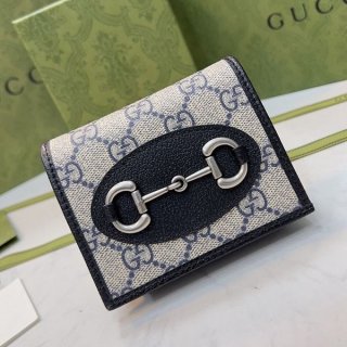 No.1 Popular Gucci Horsebit 1955 Card Case Replica Wallet gug99327