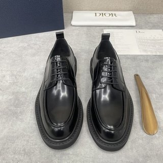 Stylish Dior Carlo Leather Lace-up Shoes Replica den83041