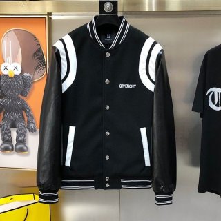 Free shipping Givenchy fake leather sleeve bomber jacket jig40370