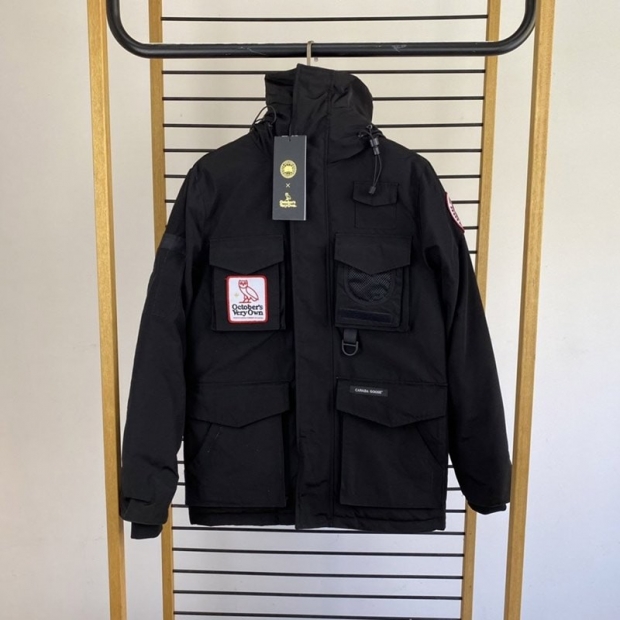 No customs duties OVO x Canada Goose Terrain Parka Down Jacket Replica Caw96876