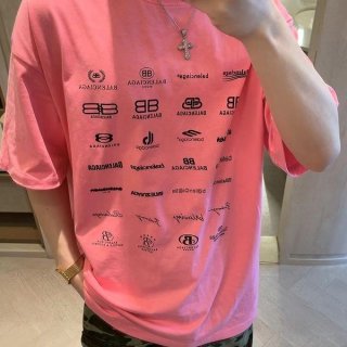 New limited edition Balenciaga full logo T-shirt fake bai94959