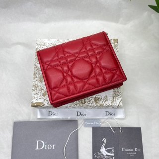 Lady Dior Cannage Mini Wallet Replica dev99150