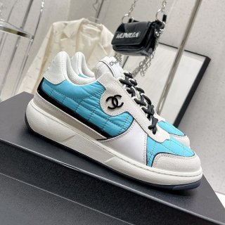 Autumn/Winter Sale: Replica Chanel Sneakers White & Blue G39802Y56332K5576