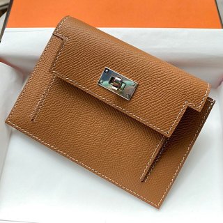 Overseas limited edition Hermes Kelly Pocket Epsom fake wallet