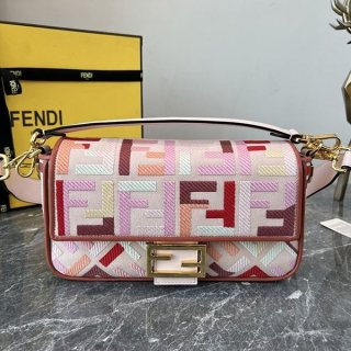 Extremely rare! Fendi Baguette FF embroidered Hound replica shoulder bag feh25658