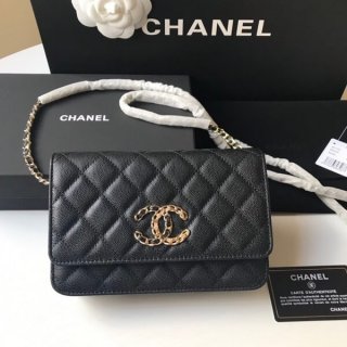 Sold out Chanel replica caviar skin chain bag shk37365