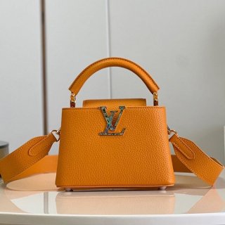 Cute Louis Vuitton Capucines Replica Handbag 2 Sizes vus01893