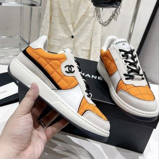 Super Hot Topic! Chanel Sneakers White & Yellow Replica shy16121