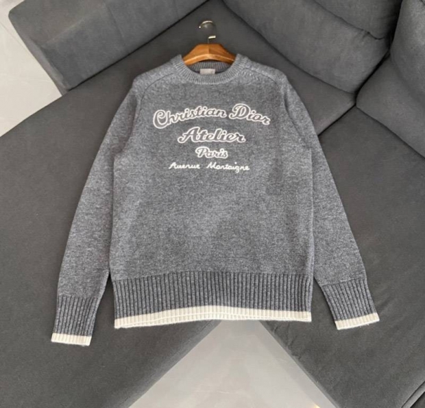 ☆Super popular☆New 21-22 A/W Dior heart logo long sleeve sweater copy dej33464