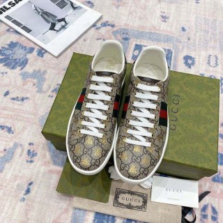 The hottest topic! Gucci [Ace] GG Supreme women's sneakers with bee (bee) fake guy37489