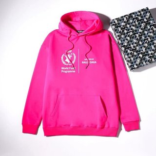 Balenciaga Replica WFP Hoodie Pink Parka bak63653