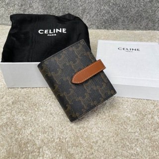 Celine Replica Triomphe CV Small Strap Wallet Cet45565