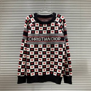 New 21-22 A/W Dior Heart Logo Long Sleeve Sweater with Tracking Replica dee35750