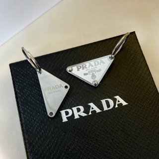 High quality??? New Prada symbol earrings fake puk68894