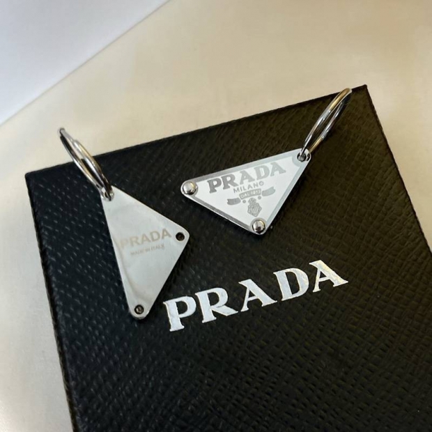 High quality??? New Prada symbol earrings fake puk68894