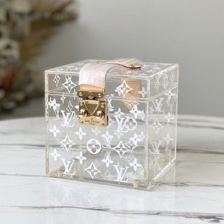 Very popular Louis Vuitton cube-shaped box/transparent case fake? GI0481?