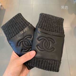 Chanel Mitten Leather Gloves Replica shk00014