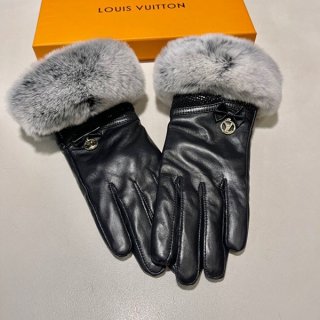 Louis Vuitton logo leather gloves replica vuz03238