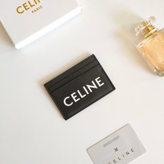 Celine Card Holder Replica Logo Print Triomphe Canvas Cef06693