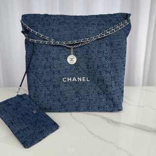Luxury brand Chanel 22 large handbag replica calfskin shp10684