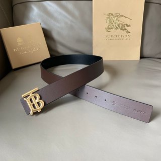 Burberry Monogram Buckle Leather Belt Replica Bas57747