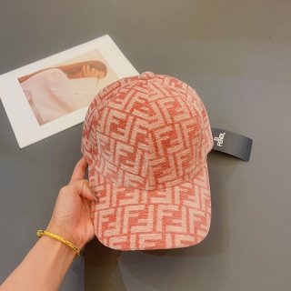 Fendi Replica FF Motif Canvas Logo Baseball Cap fei54663
