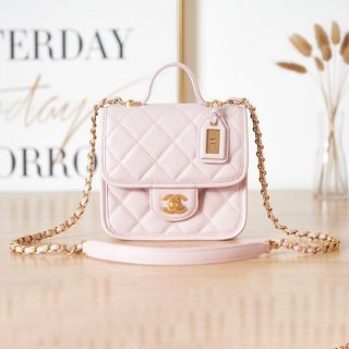 Boutique Chanel Small Top Handle Flap Bag Replica shs41160
