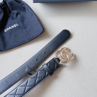 Chanel ☆ Adult luxury belt calfskin 3.0cm shq95725