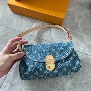 Louis Vuitton Monogram Denim Mini Pretty Shoulder Bag Replica Blue M950501