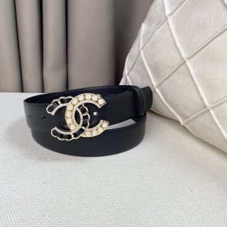 ☆Super popular☆Chanel☆Adult luxury belt, fake calfskin, 3.0cm shy70826