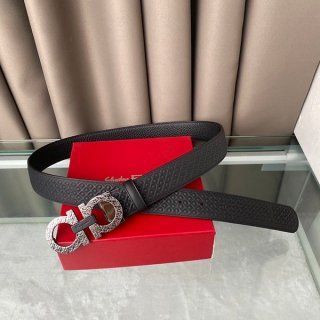 Ferragamo Belt Replica Logo Detail Leather Belt feo49062