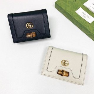 Autumn/Winter Sale: Gucci Bamboo Card Case Wallet Replica 2 Colors 658244