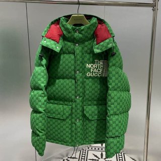 High quality North Face x Gucci GG canvas down coat replica Noc27252