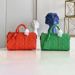 No. 1 in cumulative total sales! Louis Vuitton Keepall Bandouliere 25 replica in green and orange, 2 colors, M20929