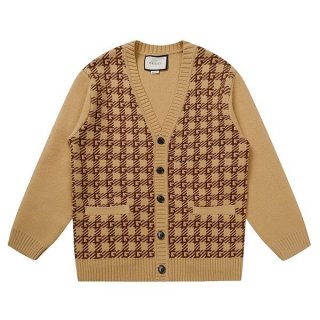 The latest and fashionable Gucci GG wool cardigan beige replica gul65642