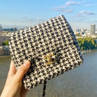 The hottest topic! Fake Chanel Tweed Small Flap Bag shc88207