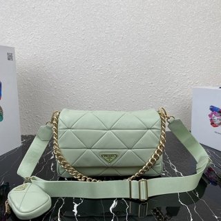 New design Prada nappa leather patchwork bag replica pur81202