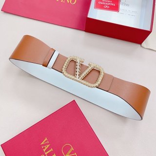 Valentino Replica V Logo Shiny Calf Reversible Belt Vuk42639