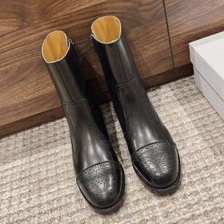 Extremely rare! Dior D-FOLK short boots replica det48131