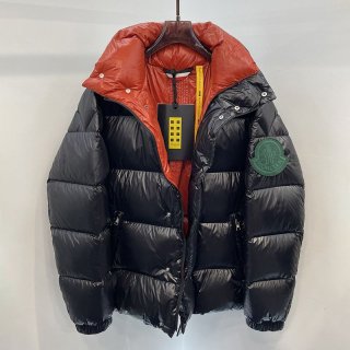 Battle for Moncler Replica Green Logo Down Jacket mov17563
