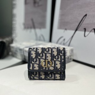 Rare Dior Oblique Caro Folding Wallet des40832