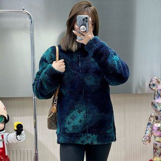 Free shipping Louis Vuitton Monogram Blouson Fleece Replica 1AATYS