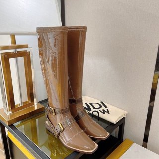 Nice Fendi Neoprene FF Strap Boots Replica fek28607