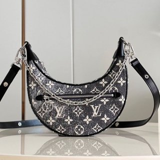 Louis Vuitton Jacquard Denim Loop Shoulder Bag M21752