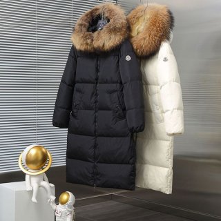 Moncler fur down jacket long style mou75028