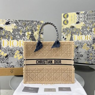 Rare Dior Book Tote Replica Lambswool Tote Bag dek56463