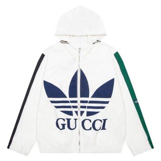 New Spring Adidas Gucci Replica Trefoil Print Jacket gue03843