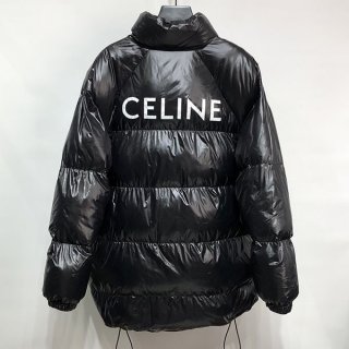 Best Price Challenge Celine Replica Men's Logo Black Down Jacket 2W430595K38NO