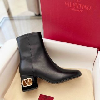 Very popular! Valentino replica Heritage calfskin leather ankle boots 60MM Vux41397